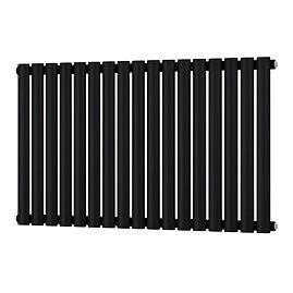 Metro Horizontal Radiator - Matt Black - Single Panel (600mm High) 1003mm Wide