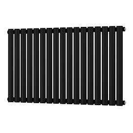 Metro Horizontal Radiator - Matt Black - Single Panel (600mm High) 1003mm Wide