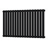 Metro Horizontal Radiator - Matt Black - Single Panel (600mm High) 1003mm Wide