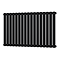 Metro Horizontal Radiator - Matt Black - Single Panel (600mm High) 1003mm Wide