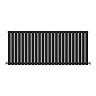 Metro Horizontal Radiator - Matt Black - Single Panel (600mm High) 1416mm Wide