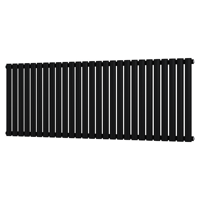 Metro Horizontal Radiator - Matt Black - Single Panel (600mm High) 1596mm Wide
