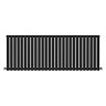 Metro Horizontal Radiator - Matt Black - Single Panel (600mm High) 1596mm Wide