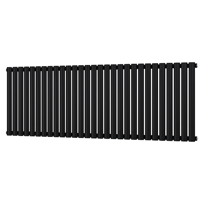 Metro Horizontal Radiator - Matt Black - Single Panel (600mm High) 1711mm Wide