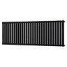 Metro Horizontal Radiator - Matt Black - Single Panel (600mm High) 1711mm Wide