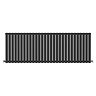 Metro Horizontal Radiator - Matt Black - Single Panel (600mm High) 1711mm Wide