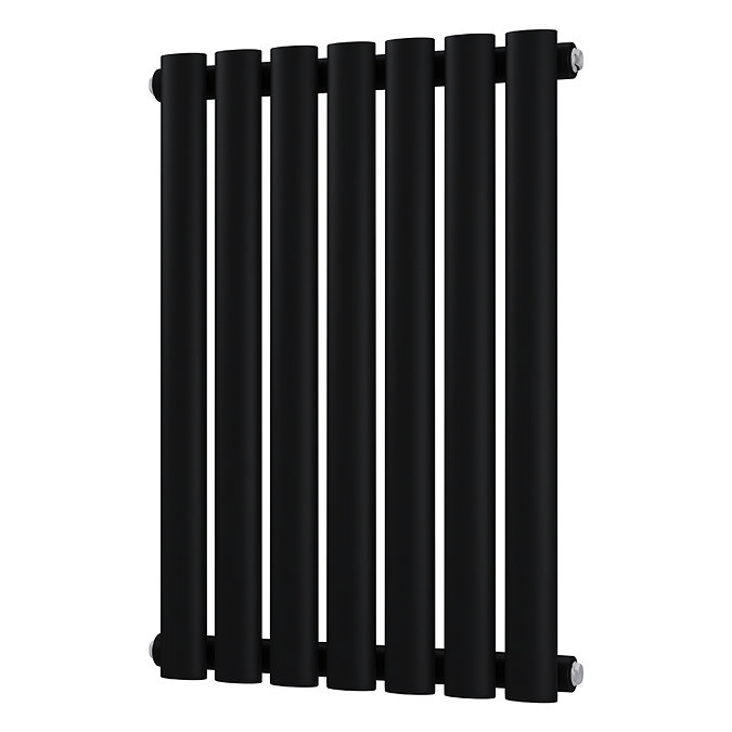 Metro Horizontal Radiator - Matt Black - Single Panel (600mm High) 413mm Wide