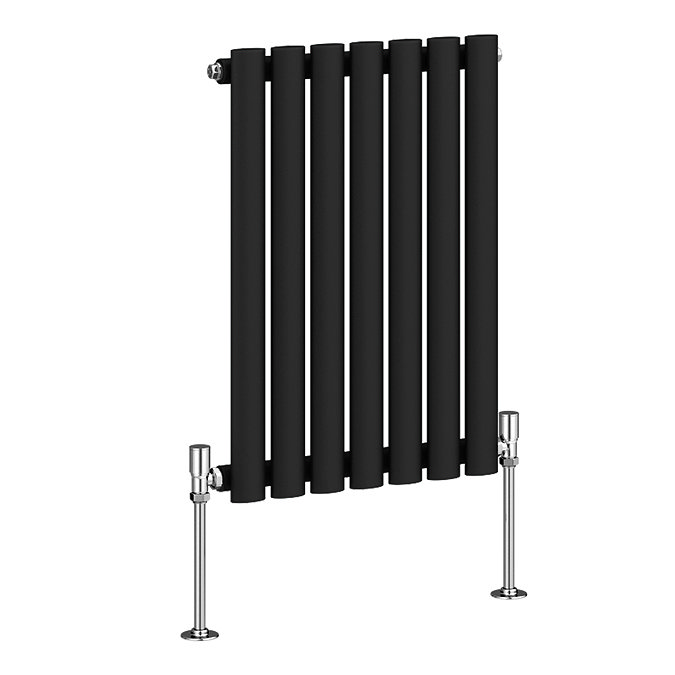 Metro Horizontal Radiator - Matt Black - Single Panel (600mm High) 413mm Wide