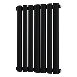 Metro Horizontal Radiator - Matt Black - Single Panel (600mm High) 413mm Wide