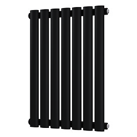 Metro Horizontal Radiator - Matt Black - Single Panel (600mm High) 413mm Wide
