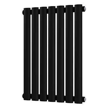 Metro Horizontal Radiator - Matt Black - Single Panel (600mm High) 413mm Wide
