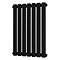 Metro Horizontal Radiator - Matt Black - Single Panel (600mm High) 413mm Wide