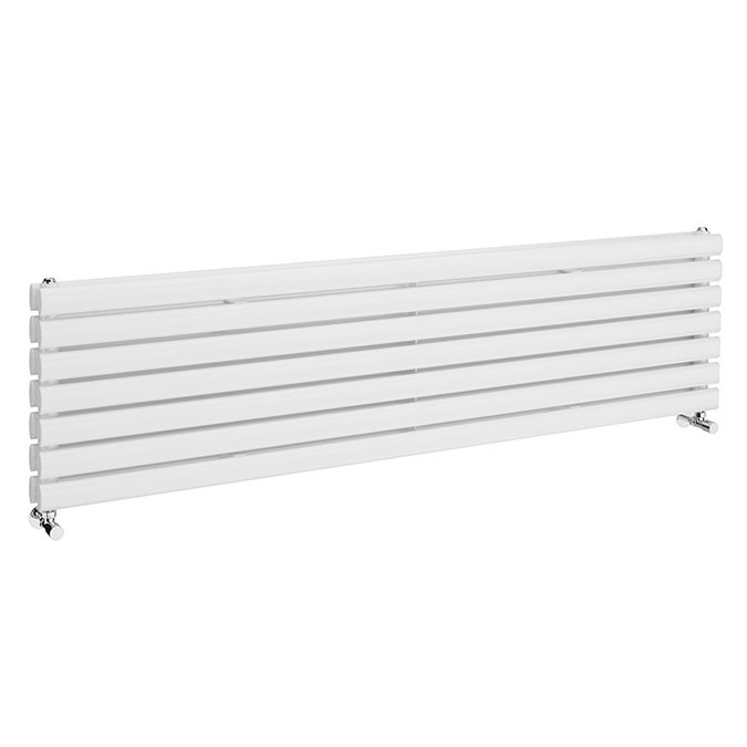 Metro Horizontal Radiator - White - Double Panel (1600mm Wide) 413mm High