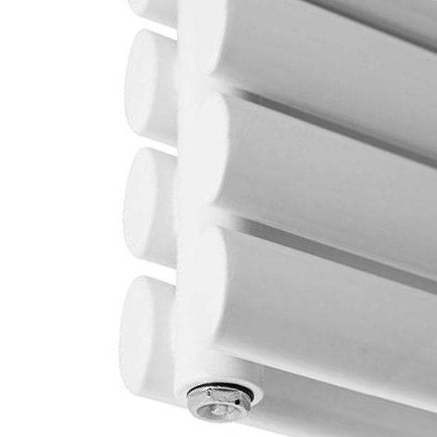 Metro Horizontal Radiator - White - Double Panel (1600mm Wide)  Profile Large Image