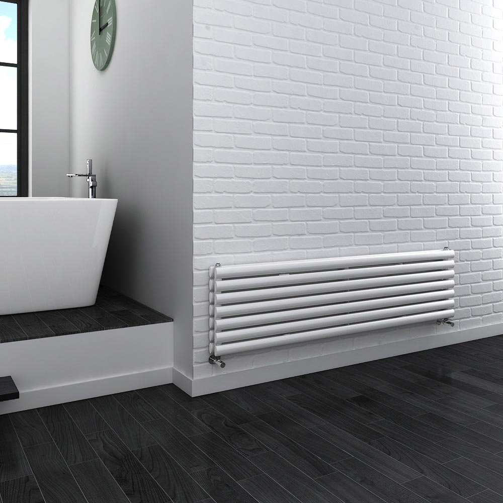 Metro Horizontal Double Panel Radiator | Supplied In White | Online