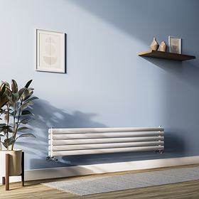 Metro Horizontal Radiator - White - Double Panel (H295 x W1600mm)