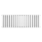 Metro Horizontal Radiator - White - Double Panel (400mm High) 1180mm Wide