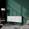 Metro Horizontal Radiator - White - Double Panel (400mm High) 1180mm Wide