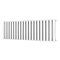 Metro Horizontal Radiator - White - Double Panel (400mm High) 1180mm Wide