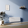 Metro Horizontal Radiator - White - Double Panel (400mm High) 1180mm Wide