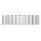 Metro Horizontal Radiator - White - Double Panel (400x1593mm)