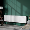 Metro Horizontal Radiator - White - Double Panel (400mm High) 1593mm Wide
