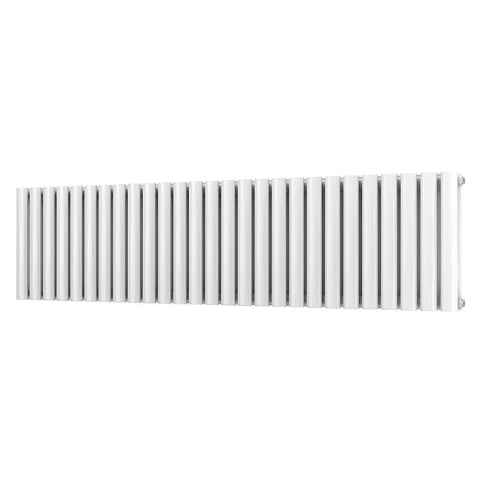 Metro Horizontal Radiator - White - Double Panel (400mm High) 1593mm Wide