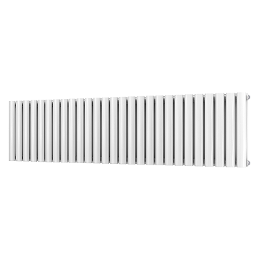 Metro Horizontal Radiator - White - Double Panel (400x1593mm)