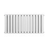 Metro Horizontal Radiator - White - Double Panel (400mm High) 826mm Wide