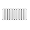 Metro Horizontal Radiator - White - Double Panel (400mm High) 826mm Wide