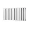 Metro Horizontal Radiator - White - Double Panel (400mm High) 826mm Wide