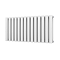 Metro Horizontal Radiator - White - Double Panel (400mm High) 826mm Wide