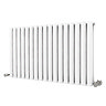 Metro Horizontal Radiator - White - Double Panel (600mm High) 1003mm Wide