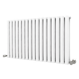 Metro Horizontal Radiator - White - Double Panel (600mm High) 1003mm Wide