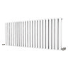Metro Horizontal Radiator - White - Double Panel (600mm High) 1416mm Wide