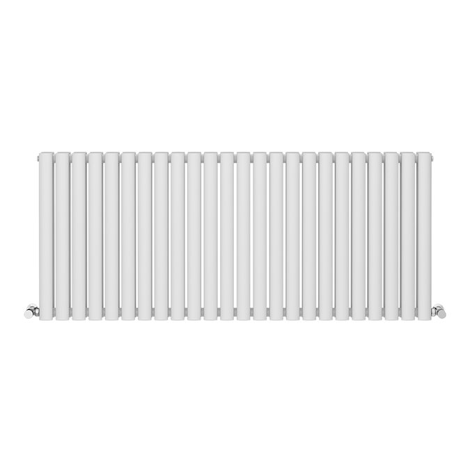 Metro Horizontal Radiator - White - Double Panel (600mm High) 1416mm Wide
