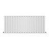 Metro Horizontal Radiator - White - Double Panel (600mm High) 1416mm Wide