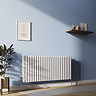 Metro Horizontal Radiator - White - Double Panel (600mm High) 1416mm Wide