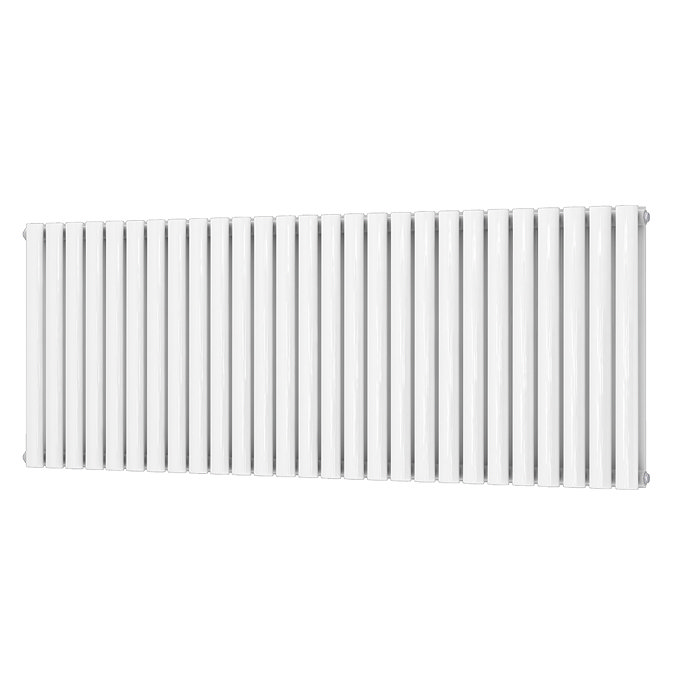 Metro Horizontal Radiator - White - Double Panel (600mm High) 1596mm Wide