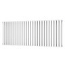 Metro Horizontal Radiator - White - Double Panel (600mm High) 1596mm Wide