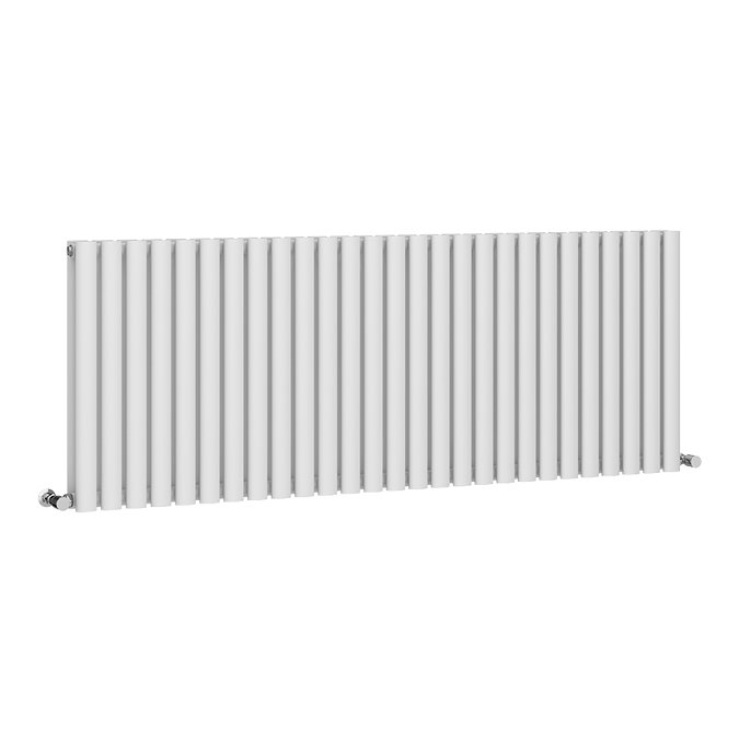 Metro Horizontal Radiator - White - Double Panel (600mm High) 1596mm Wide