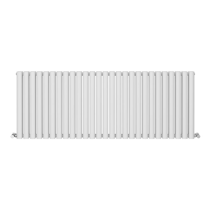 Metro Horizontal Radiator - White - Double Panel (600mm High) 1596mm Wide