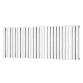 Metro Horizontal Radiator - White - Double Panel (600mm High) 1596mm Wide