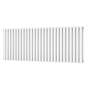 Metro Horizontal Radiator - White - Double Panel (600mm High) 1596mm Wide