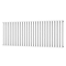 Metro Horizontal Radiator - White - Double Panel (600mm High) 1596mm Wide