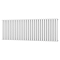 Metro Horizontal Radiator - White - Double Panel (600mm High) 1711mm Wide
