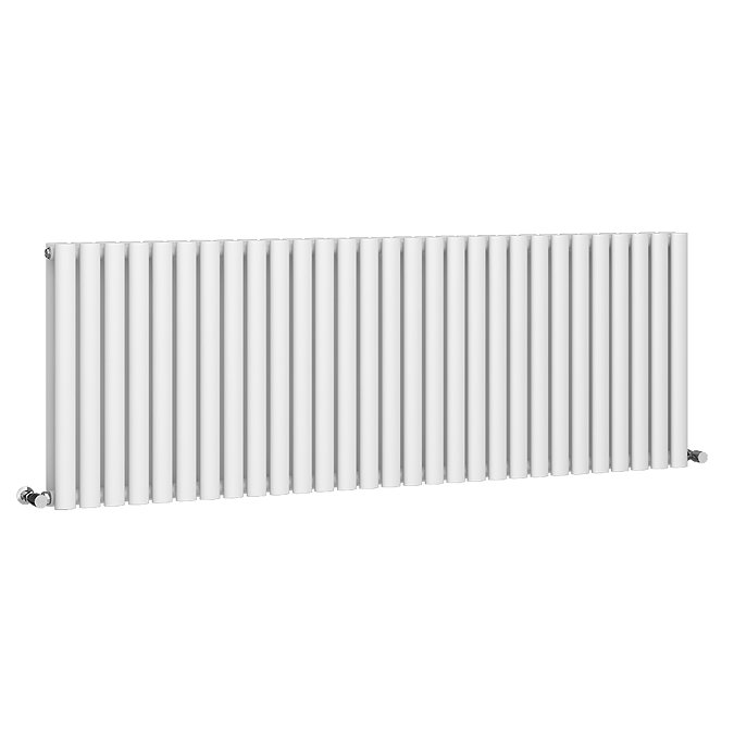 Metro Horizontal Radiator - White - Double Panel (600mm High) 1711mm Wide