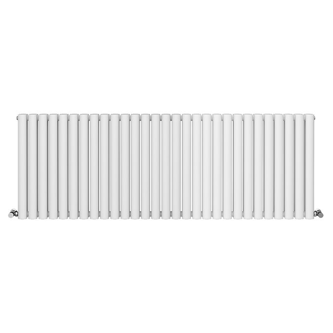 Metro Horizontal Radiator - White - Double Panel (600mm High) 1711mm Wide