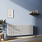 Metro Horizontal Radiator - White - Double Panel (600mm High) 1711mm Wide