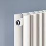 Metro Horizontal Radiator - White - Double Panel (600mm High) 413mm Wide